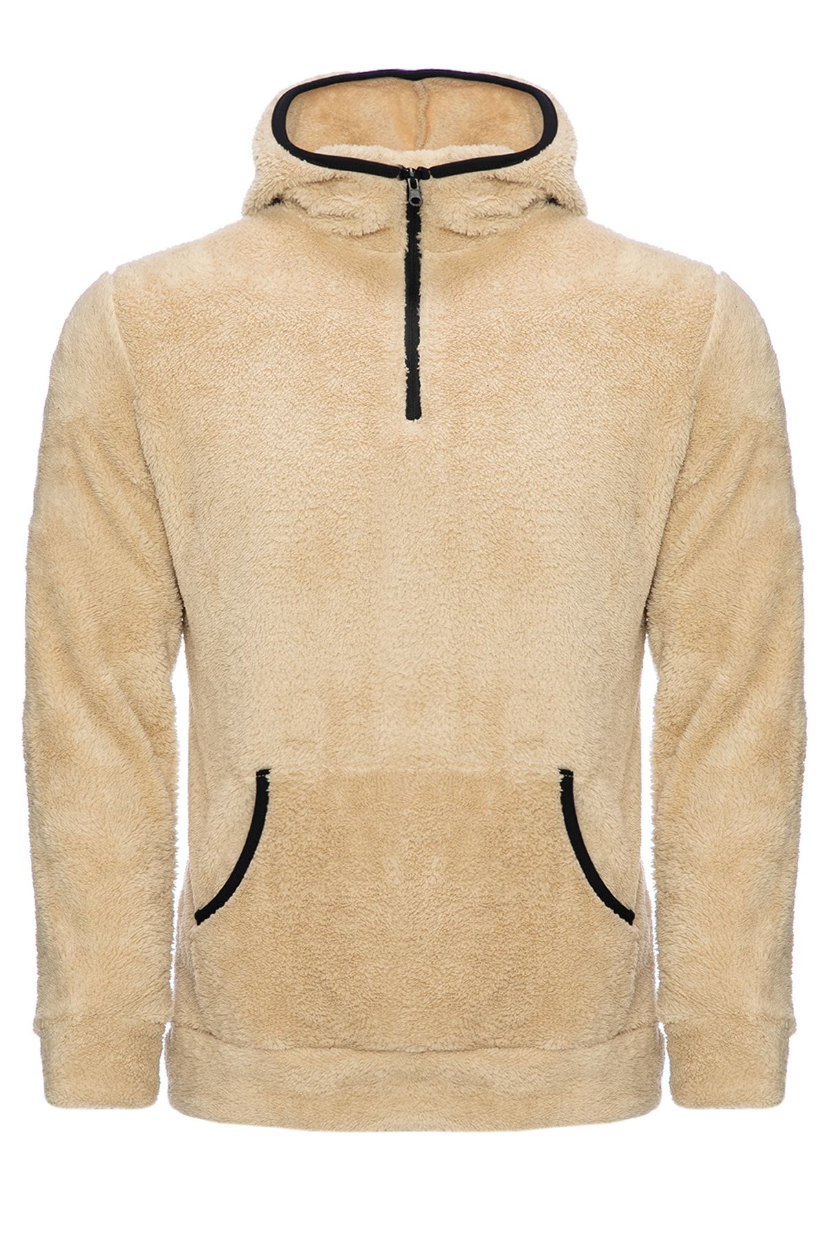 Genius Erkek Store Yarim Fermuarli Pelus Kapsonlu Sweatshirt Gnspelus1234 Trendyol