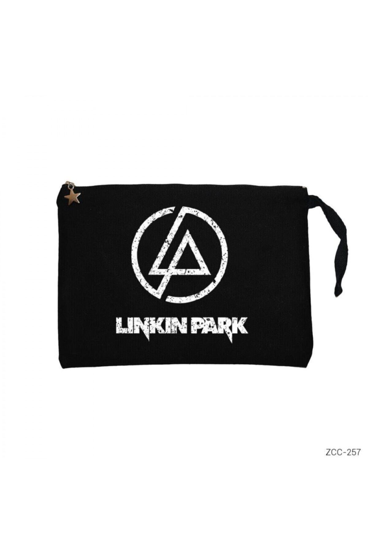 zepplin giyim linkin park logo siyah clutch astarli cuzdan el cantasi fiyati yorumlari trendyol