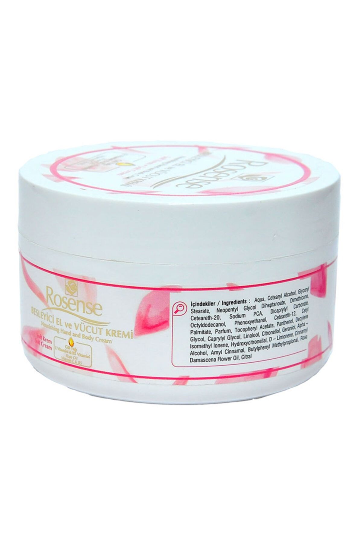 کرم مغذی دست و بدن عصاره رز 250 میلی لیتری 8693347004439t1 Rosense