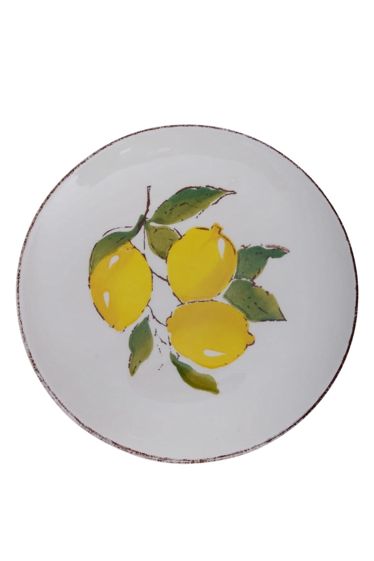 Tasarım Evi 6�lı Limon Desen Seramik Pasta Servis Tabağı Fiyatı