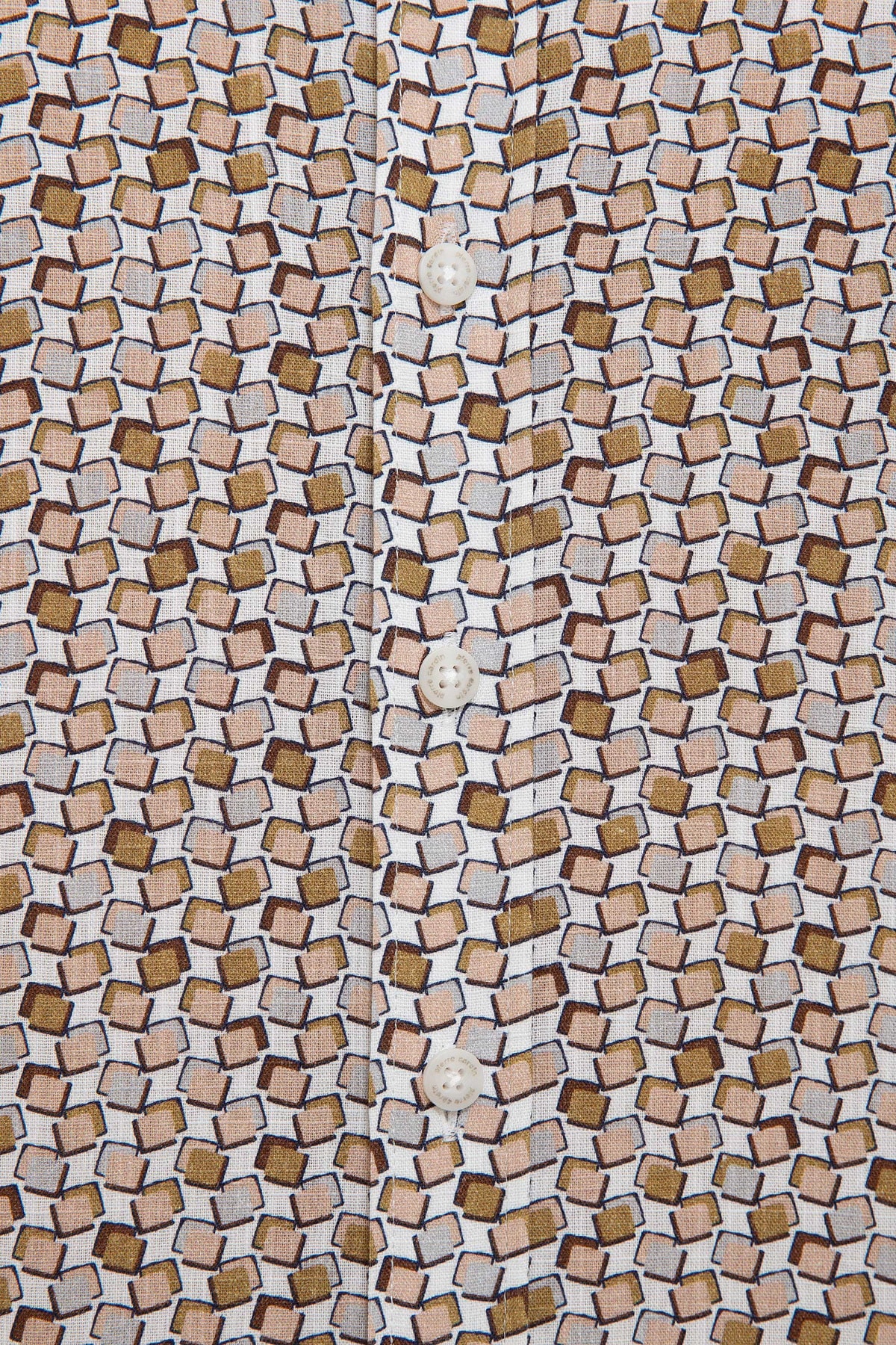 پیراهن مردانه قهوه ای پیرکاردین | G021SZ004.000.1013188.VR027 اورجینال - تصویر 5