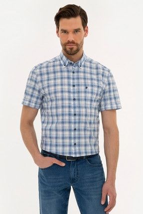 pierre cardin erkek kahverengi regular fit kisa kollu gomlek fiyati yorumlari trendyol