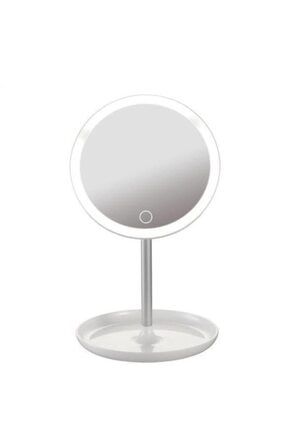 Depoma Consept Depoma Dokunmatik Led Isikli Usb Li Yuvarlak Masa Ustu Makyaj Aynasi Trendyol
