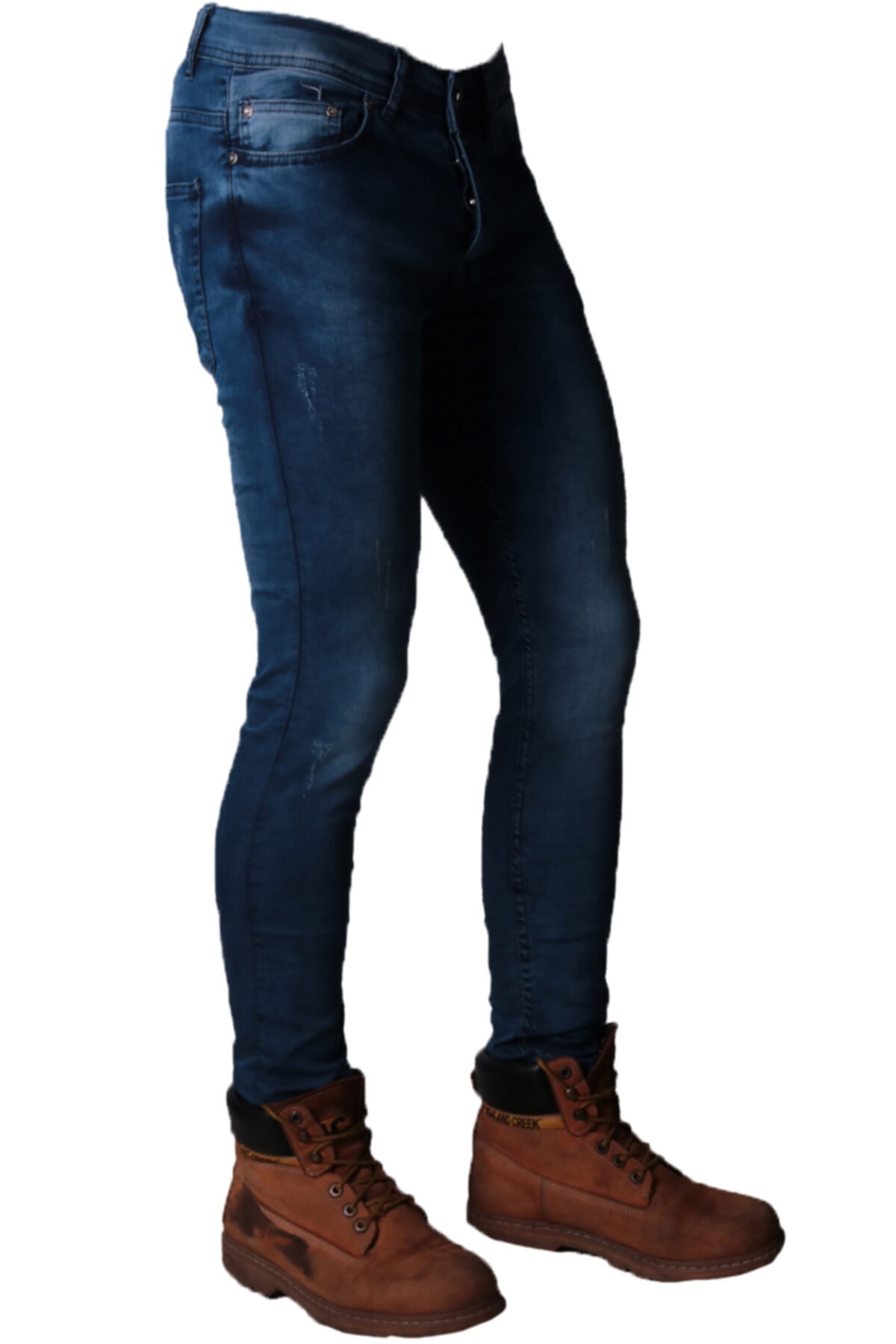 viking's line Erkek Likralı Denim - Kot Pantolon Koyu Mavi Jeans