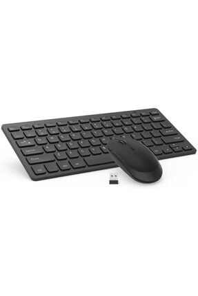 Siyah Technom 2,4 G Mini Kablosuz Klavye Mouse Set km901