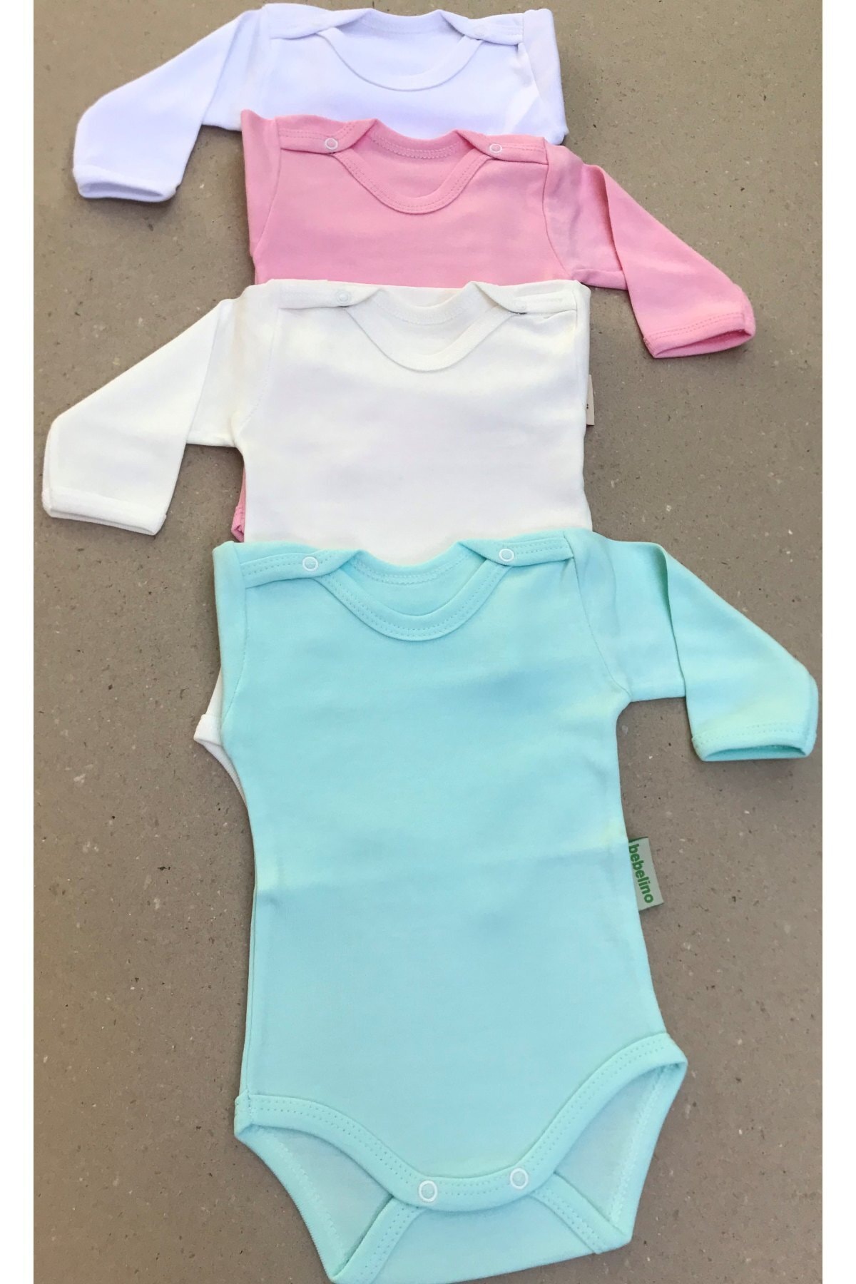 بادی نوزادی دخترانه سفید bebedino | 1401242 اورجینال - تصویر 3