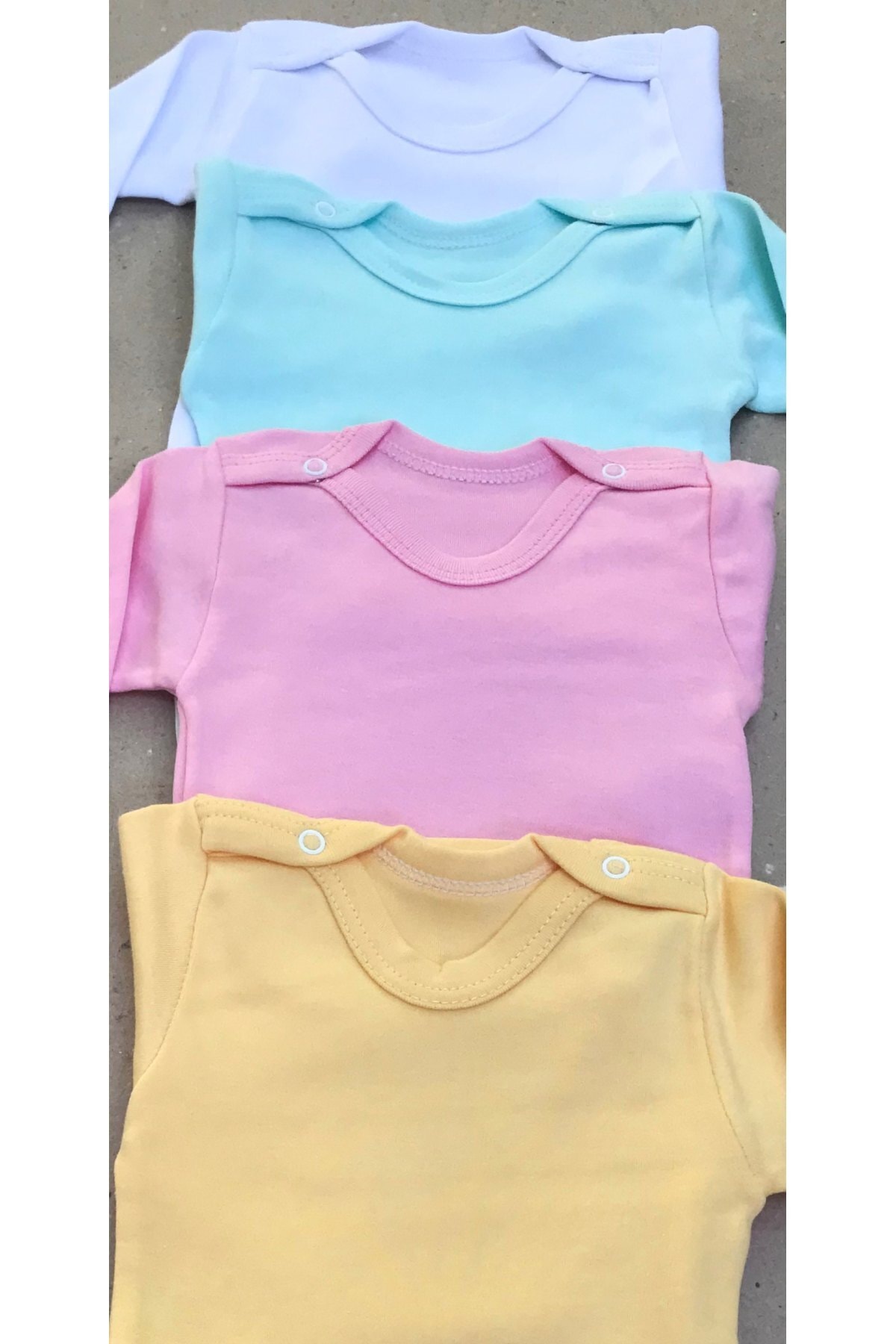 بادی نوزادی دخترانه سفید bebedino | 1401246 اورجینال - تصویر 4