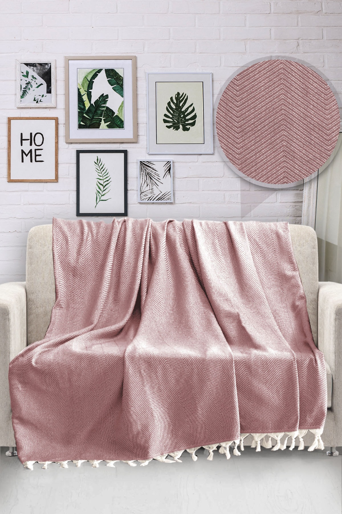 viaden home natural koltuk ortusu 170x230 cm pudra fiyati yorumlari trendyol