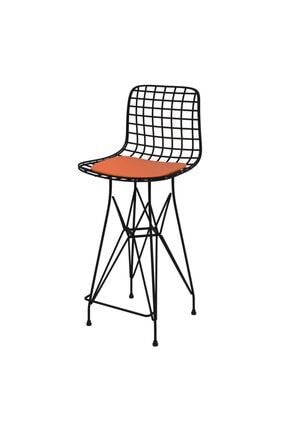 Knsz tel bar sandalyesi 1 li mağrur syhtrn 65 cm oturma yüksekliği bahçe cafe ofis MB.SND.05.01.08.901
