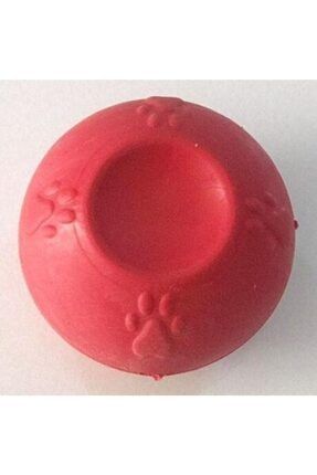 Kauçuk Küçük Irk Köpek Kemirme Top Oyuncağı 4,5 Cm - Kırmızı DIGE1099
