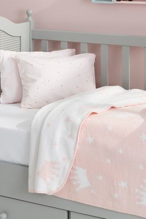 English Home Mini Clouds Pamuklu Bebek Battaniye 100x120 Cm Mavi Trendyol