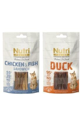 Natural Cat Snack Duck Meat ve Tuna ve Chicken 50gr x 2 dop7185493igo
