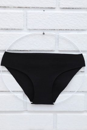 Merry Secret's Kadın Siyah Lazer Kesim Bikini Külot LZR56