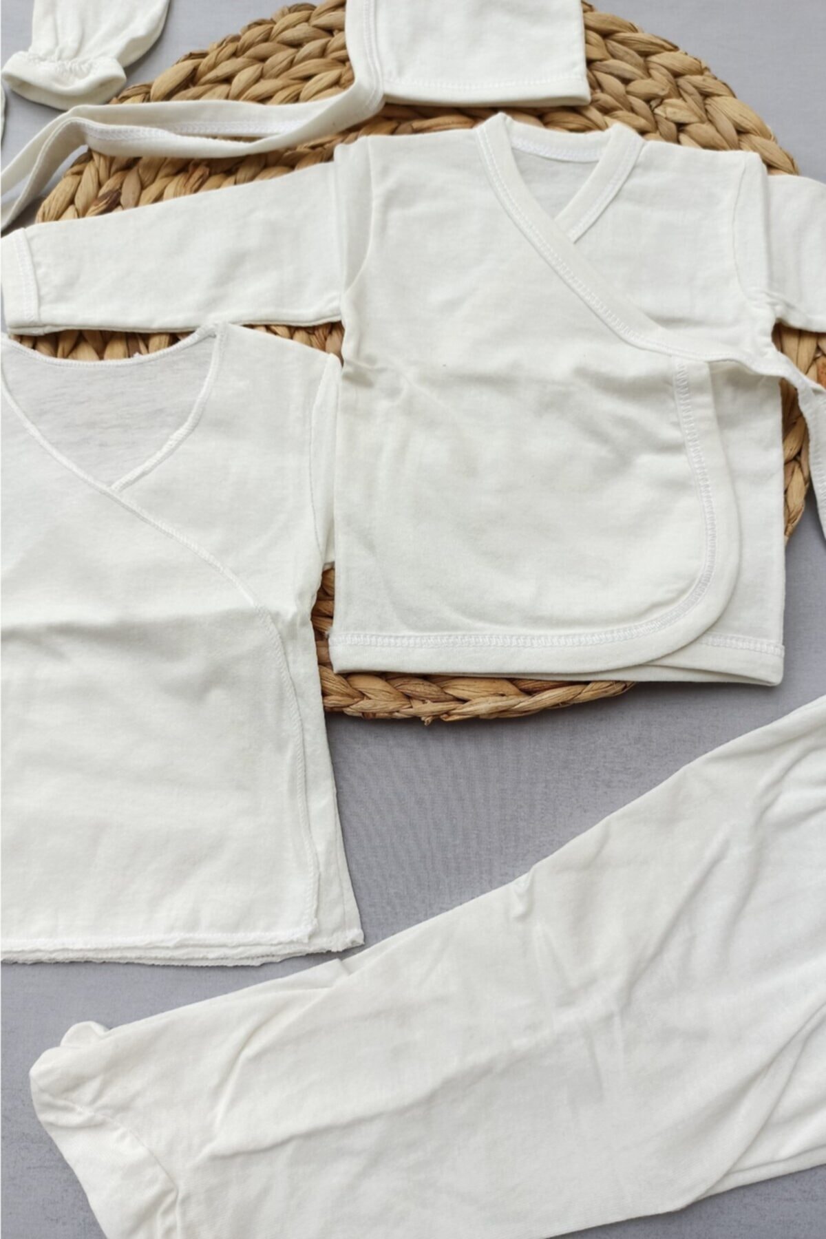 ALİSS Unisex Bebek Krem Yeni Doğan Bebek Acil İhtiyac Seti fotoğrafı 2 (önizleme)