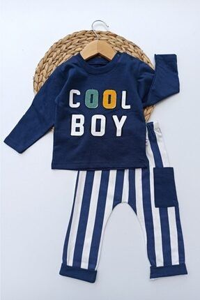 Bebek Cool Boy Desenli 3'lü Takımı ALİ-2097410-193889