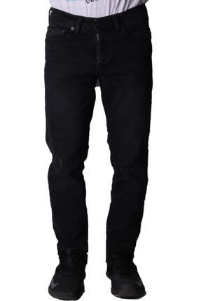 Erkek Jeans - Esnek Denim Pantolon - Siyah Kot Boru Paça 83265