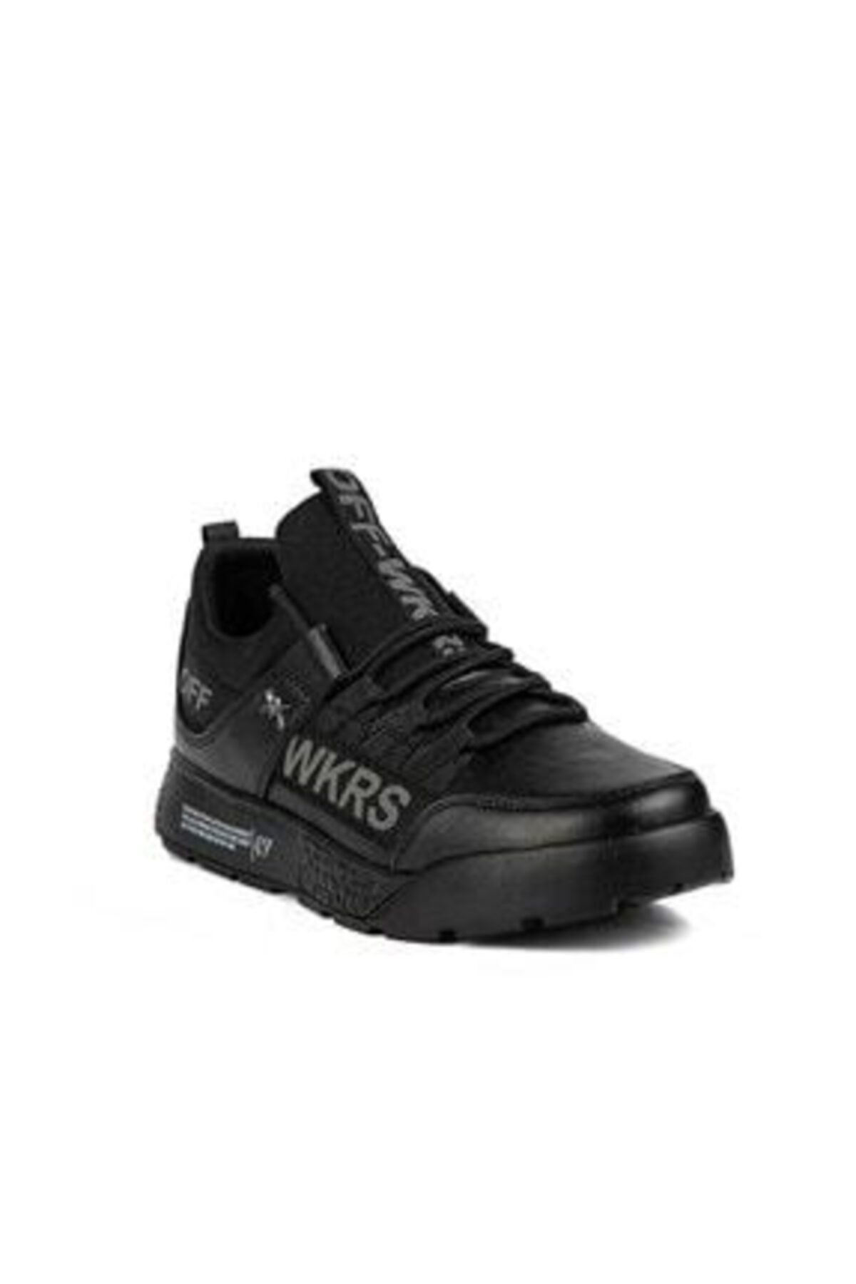 Wickers Unisex Siyah Spor Ayakkabı