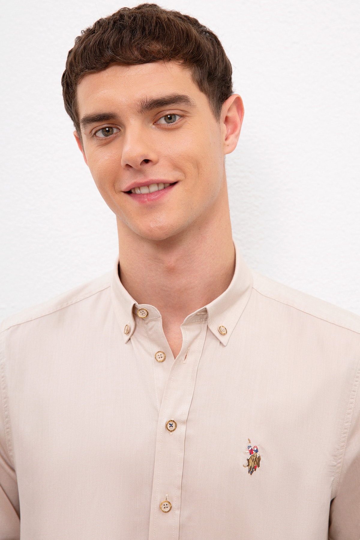 پیراهن مردانه بژ یو اس پولوU.S. Polo Assn. | G081SZ004.000.993894 اورجینال - تصویر 2