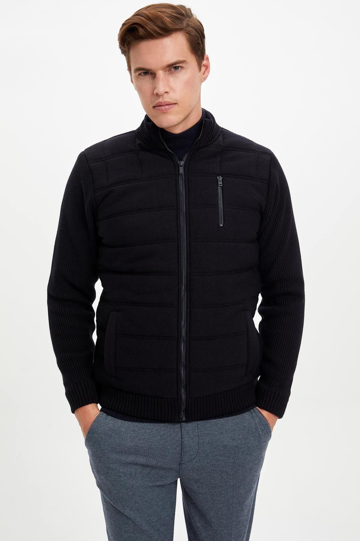 Defacto Erkek Lacivert Slim Fit Triko Hirka L3660az 19au Nv64 Trendyol