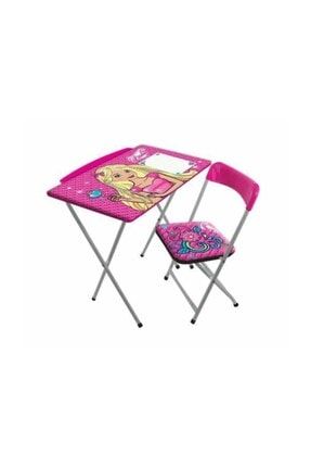 Kız Çocuk Pembe Ders Çalışma Masa Sandalye Seti BA.55214