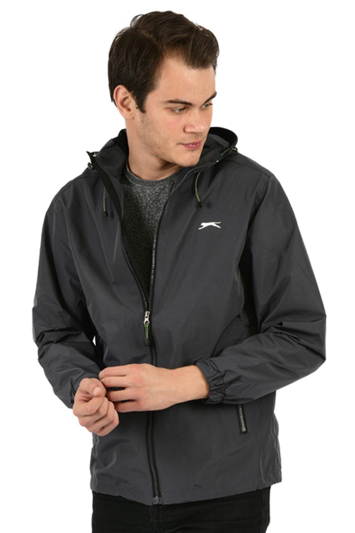 Slazenger  Erkek Yağmurluk Ofans ST29JE018-230 K.Gri