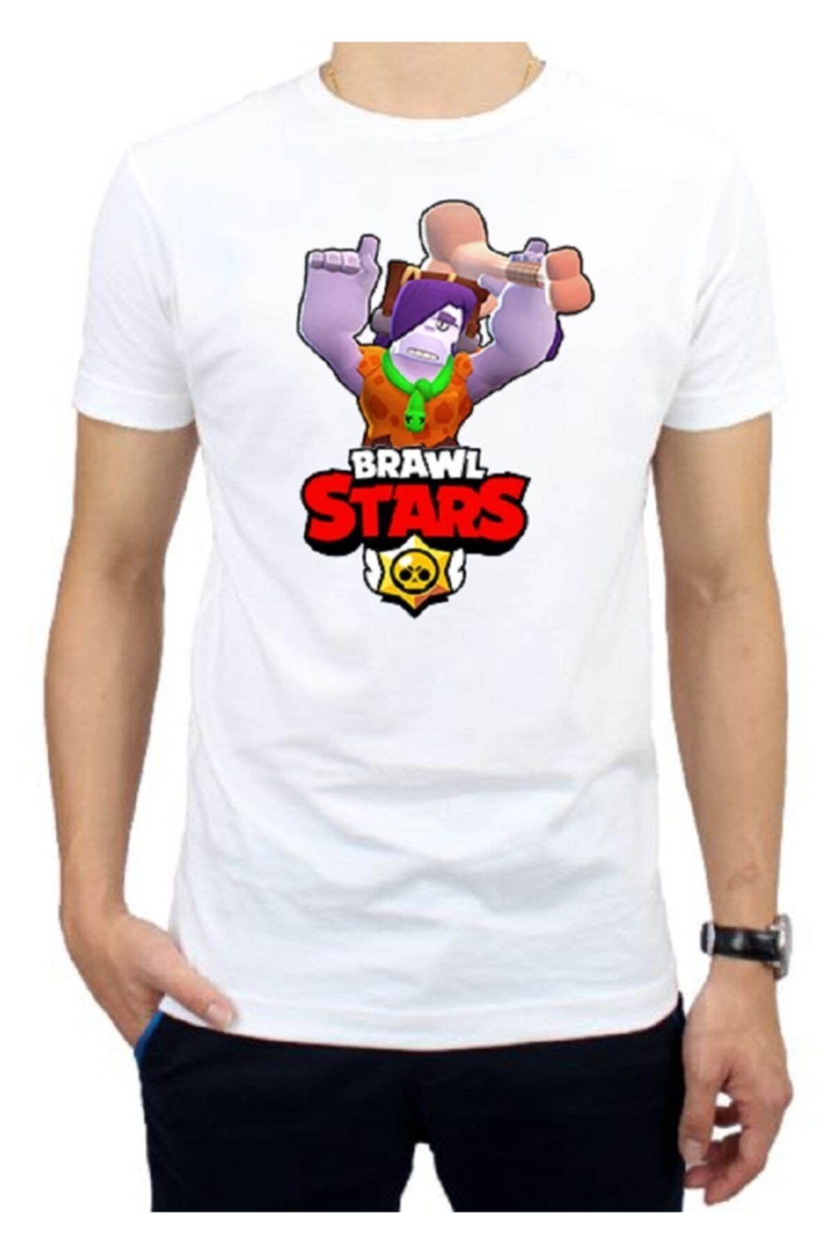 FZ Boy s White Brawl Stars Tshirt Trendyol
