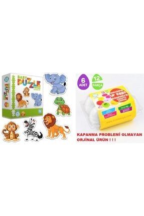 Circle Toys Baby Puzzle Orman Hayvanları - Geometrik Eğitici Yumurta Bultak 6 Lı hayvanlar puzzle4