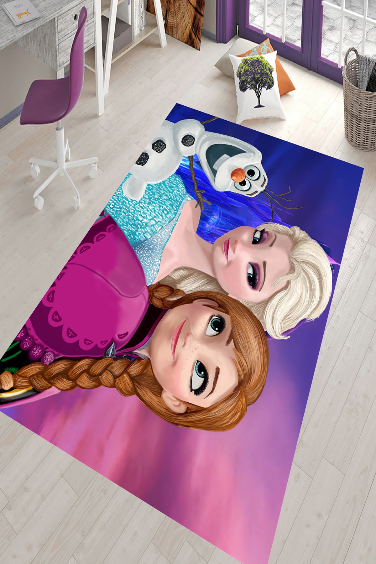 haliforum frozen desenli cocuk odasi halisi kaymaz tabanli hali fiyati yorumlari trendyol