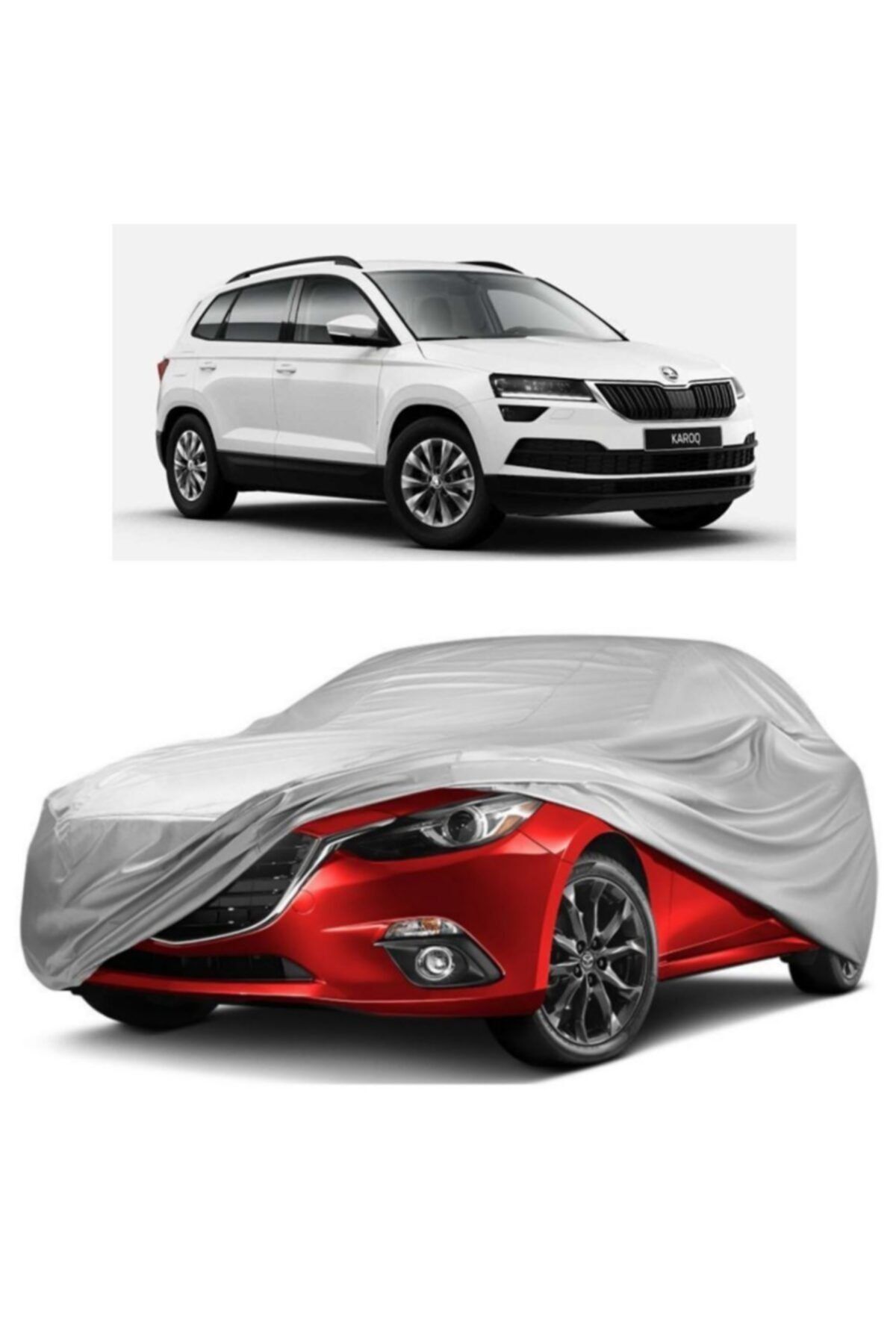CoverPlus Skoda Karoq Car Tarpaulin Miflon Canvas Auto Tent Cover