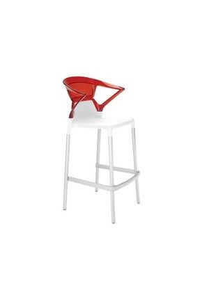 Kırmızı Plastik Bar Sandalyesi 151226