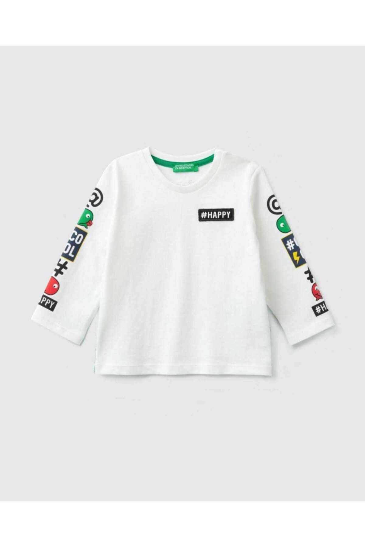 Kolları Baskılı Tshirt