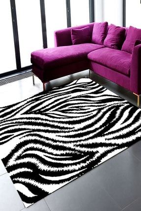 Zebra Desenli Halı (Makinada Yıkanabilir) - CP501 CP0159