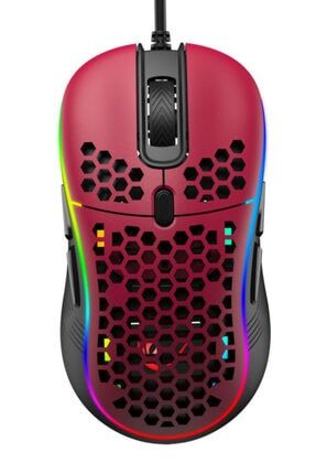Smx-r85 Gentle 6400dpi Kırmızı Rgb Ledli Makrolu Gaming Oyuncu Mouse SMX-R85