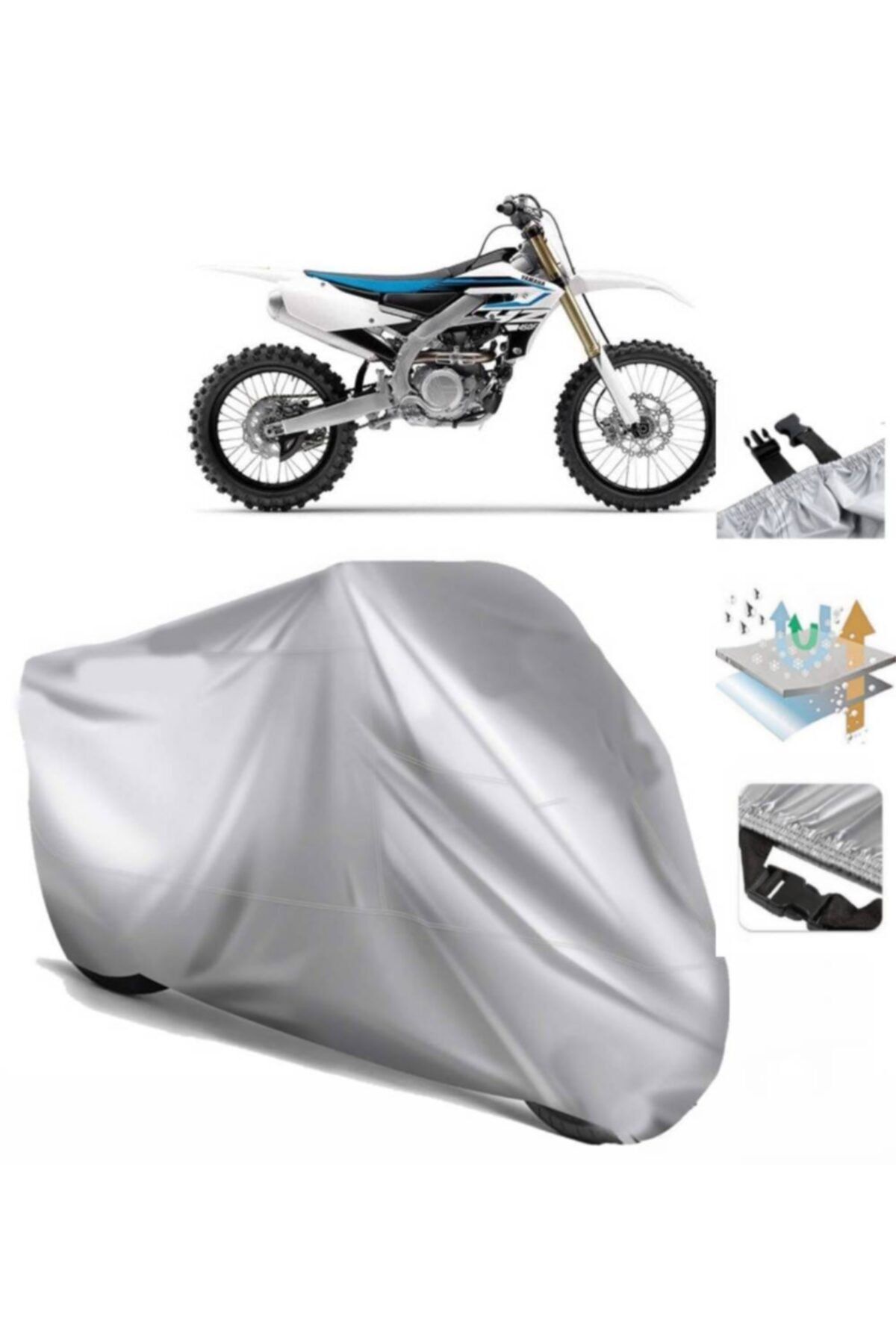 CoverPlus Yamaha Yz 450 F Motorcycle Tarpaulin Motor Tarpaulin