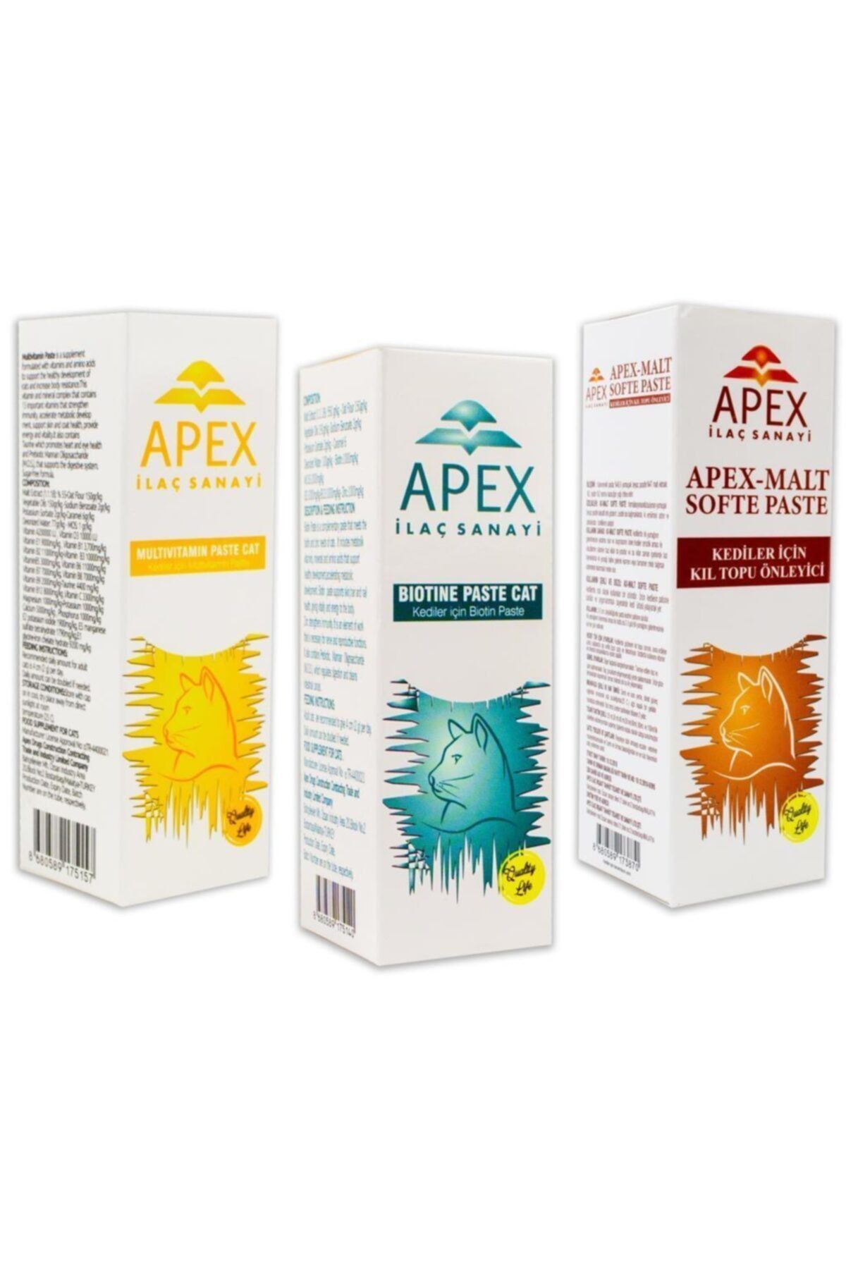 Apex Antihairball Biotin Multivitamin Kedi Malt Seti 3x30gr Fiyatlari Ozellikleri Ve Yorumlari En Ucuzu Akakce