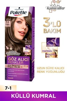 palette goz alici renkler kullu kumral 7 1 sac boyasi fiyati yorumlari trendyol