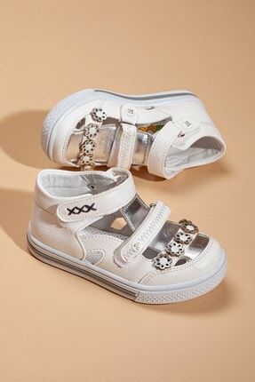 Şirin Bebe Ortopedik Kız Çocuk Beyaz Bebe Ayakkabı (22-25 NUMARA) 082-2620-BEBE