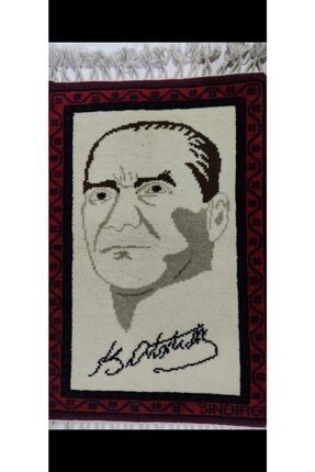 Yağcıbedir El Dokuma Atatürk Resimli Duvar Halısı TPD01