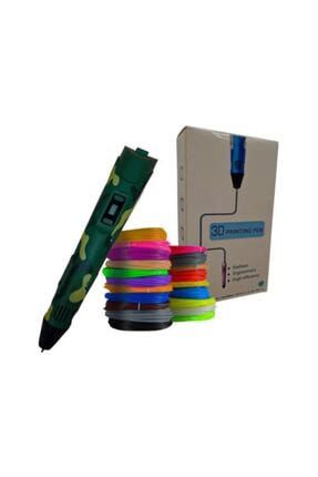 3d Yazıcı Kalemi (3d Printer) Tam Set - Kamuflaj Renk 100 Metre Filament Dahil kamuflaj-3dpen+100mt