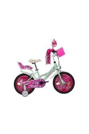 Kds 2100 Kız Çocuk Bisikleti 24cm 16 Jant Yeşil Beyaz Pembe KDS2100