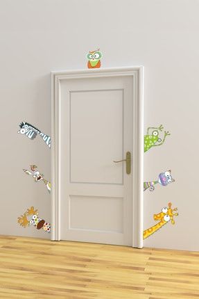 Sevimli Kapı Arkadaşlarım Çocuk Odası Kapı Yanı Duvar Sticker CS-928