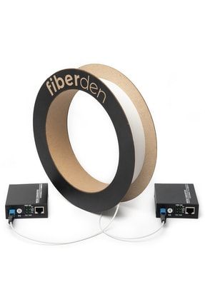 Fiber Optik Ethernet Media Converter 50 Metre Fiber Kablo Dahil Set! (100mbps) MCS-100
