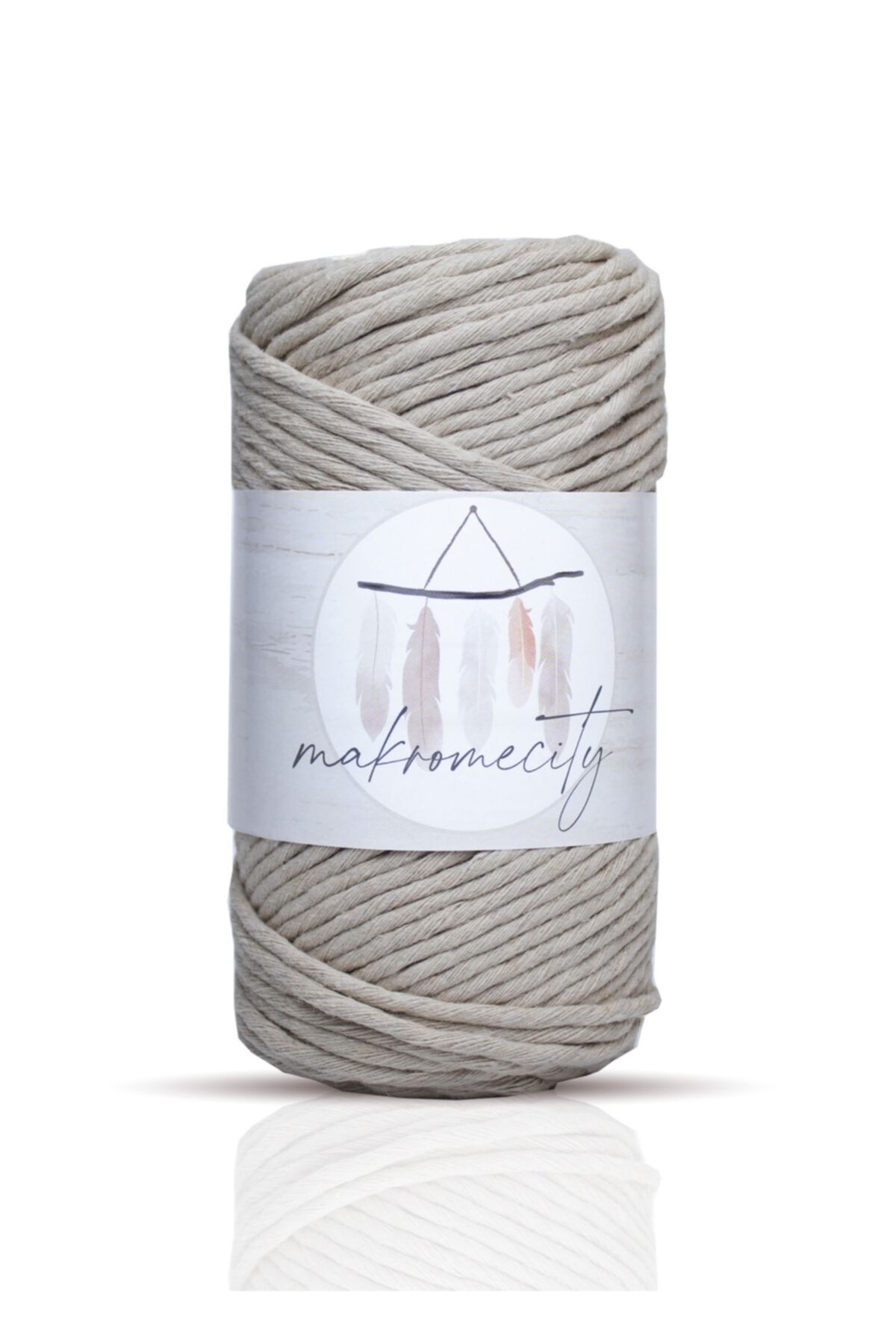 Makromecity-Macromecity Taranan Macrame Macrame Hobby Rope Set of 3 2 Ecru 1 Baby Blue 3