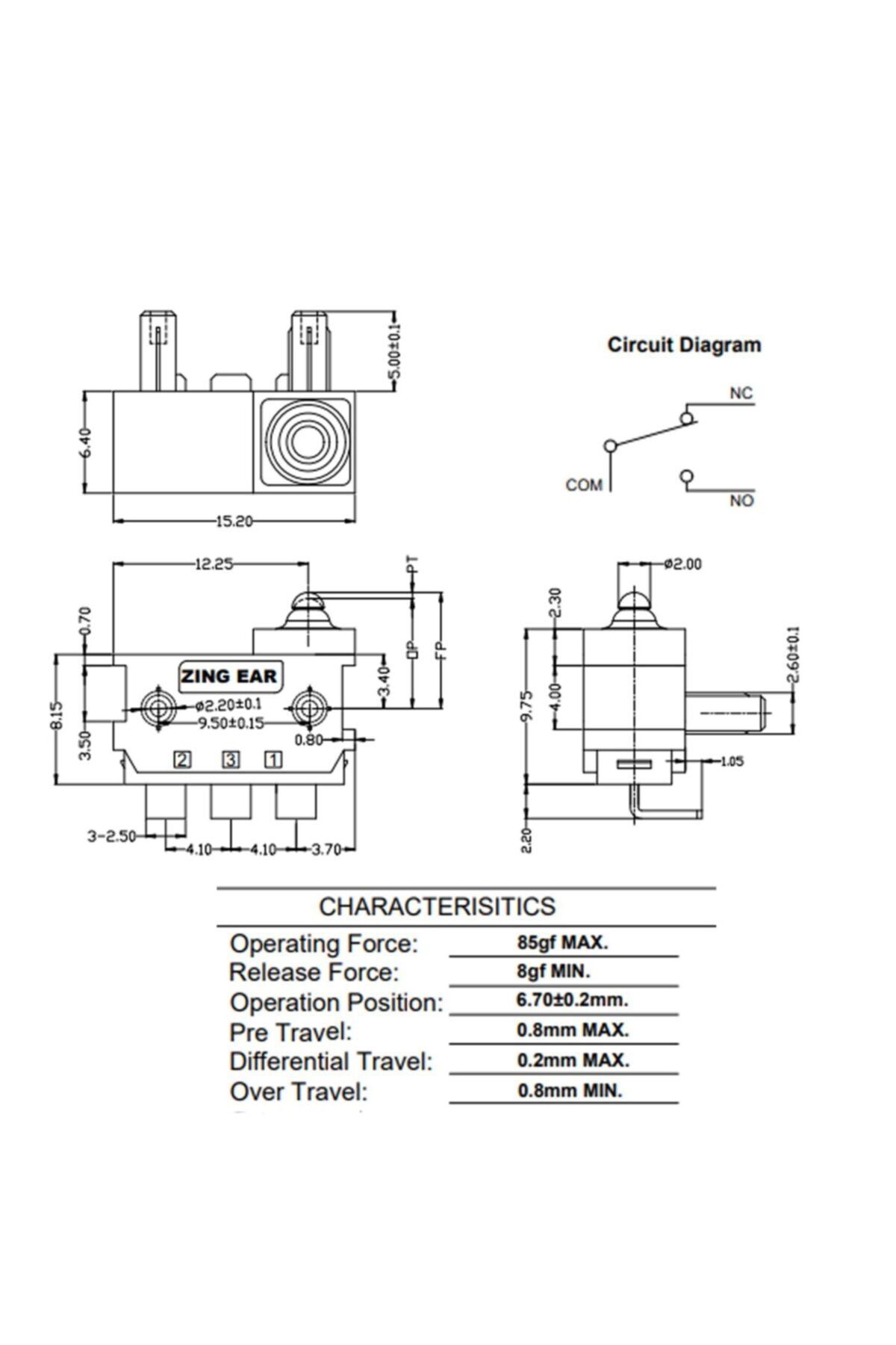 ALPHA AUTO PART-Waterproof Micro Switch 5