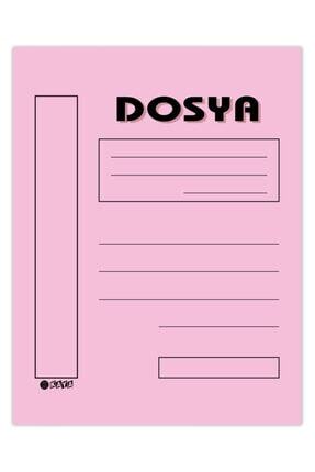 Kaya Tam Kapak Karton Telli Dosya Pembe 2. Kalite 100'lük Paket