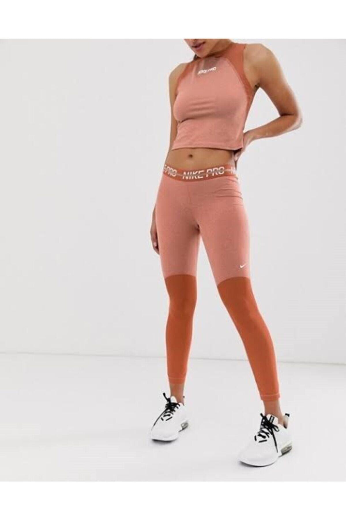 Nike Kadın Tayt - Tarçın Rengi Spor Tayt - Ct4975 252