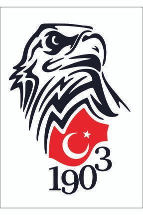 Kara Kartal Beşiktaş 1903 Sticker 60x43 cm 00966 00966-7