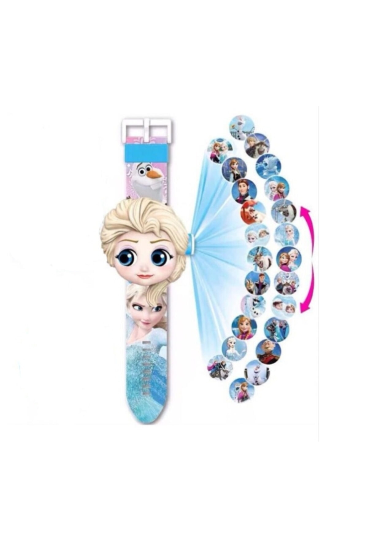 Girls' Blue Elsa Projector Watch