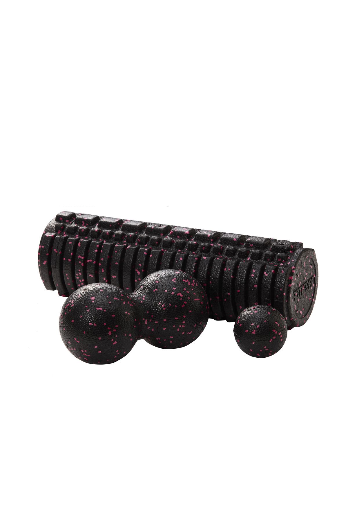 teknotrust Pembe Masaj Seti Spor Fitness Seti Köpük Rulo Masaj Topu