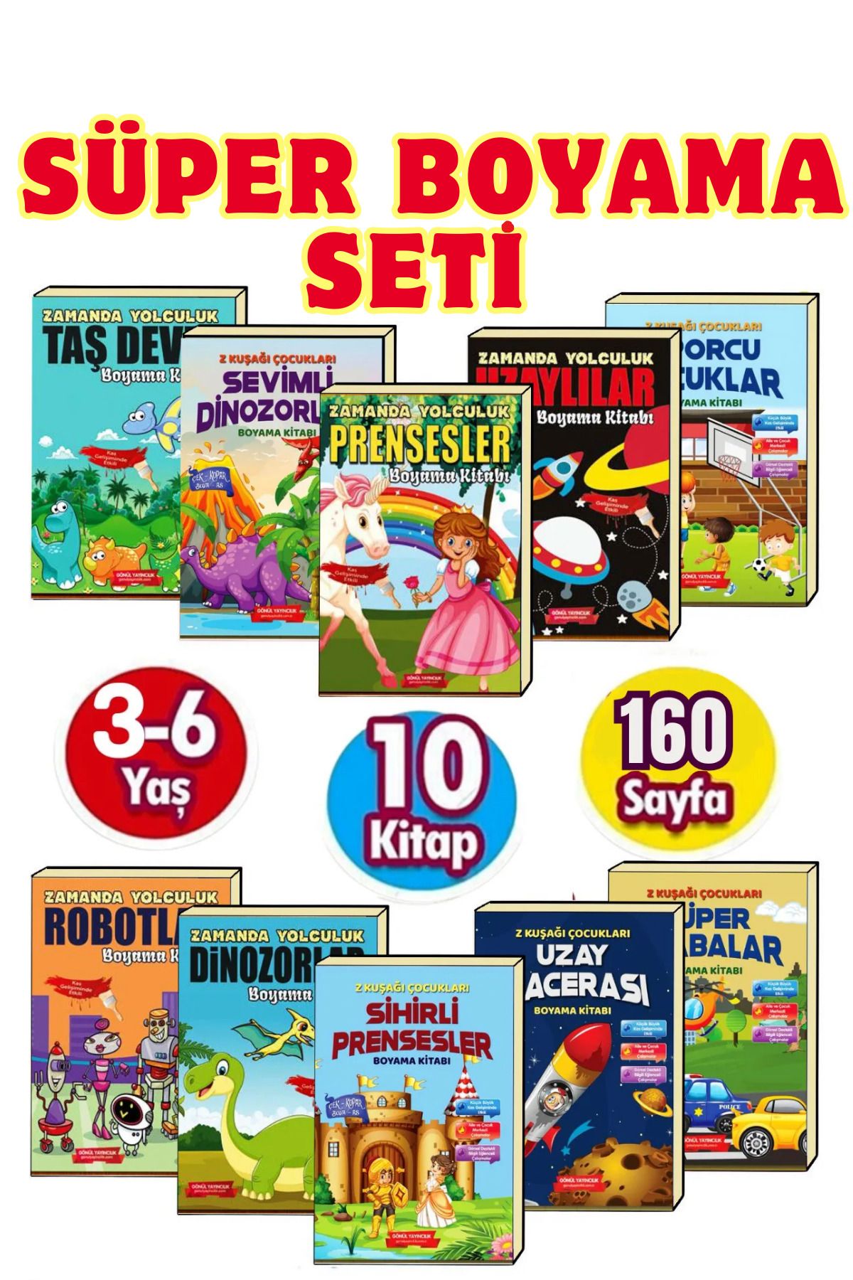 GÖNÜL PUBLISHING Красочные картины для детей 3-6 лет BOYAMAGNL